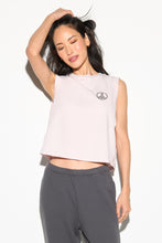 Load image into Gallery viewer, Peace Emblem Doheny Crop tank
