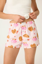 Load image into Gallery viewer, Croissant Flannel Shorts
