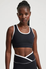 Load image into Gallery viewer, Ribbed Two Tone Gym Bra
