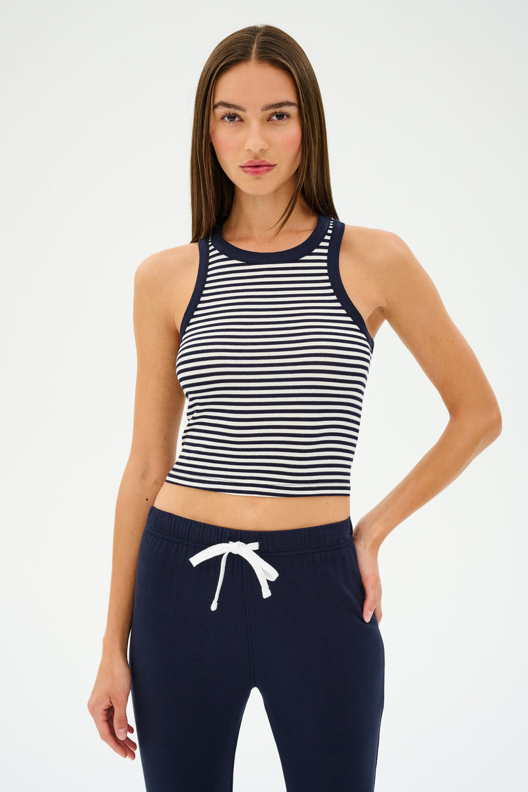 Kiki Rib Crop Stripe