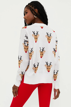 Load image into Gallery viewer, Callie Sweater Cherry Deer
