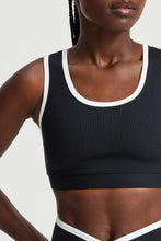 Load image into Gallery viewer, Ribbed Two Tone Gym Bra
