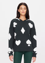 Load image into Gallery viewer, Ace of Hearts Abbey Knit Hood
