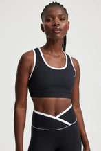 Load image into Gallery viewer, Ribbed Two Tone Gym Bra
