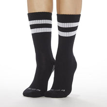 Load image into Gallery viewer, Crew Be Strong Grip Socks Black/White
