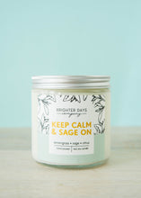 Load image into Gallery viewer, Keep Calm and Sage On 14oz Candle
