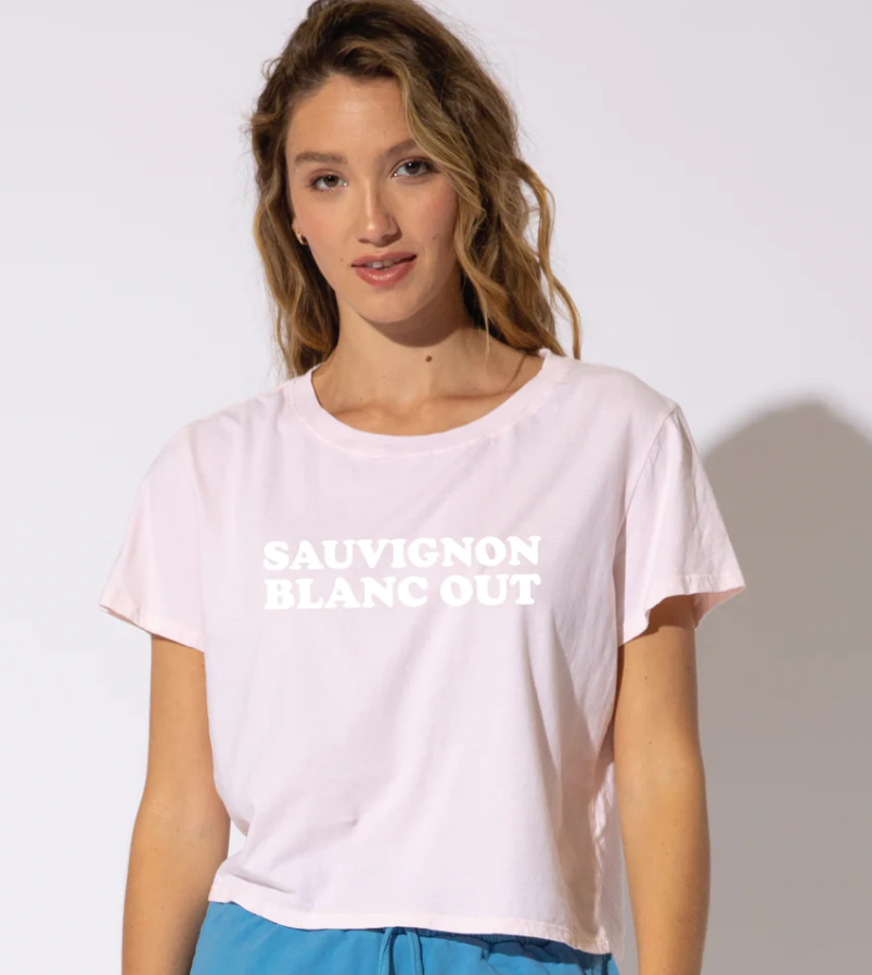 Blanc Out Crop Tee