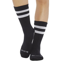 Load image into Gallery viewer, Crew Be Strong Grip Socks Black/White

